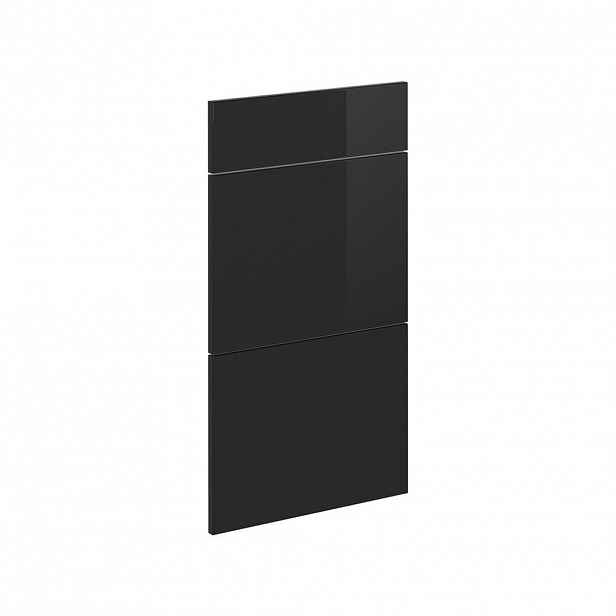 Vicco KUCHYŇSKÁ DVÍŘKA R-Line Černý vysoký lesk 39.6 x 70.4 cm nábytková čela pro spodní skříňku se zásuvkami