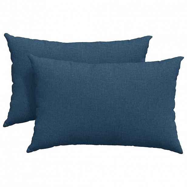 vidaXL Pohovkové polštáře 2 ks textil Modrá 60 x 40 cm