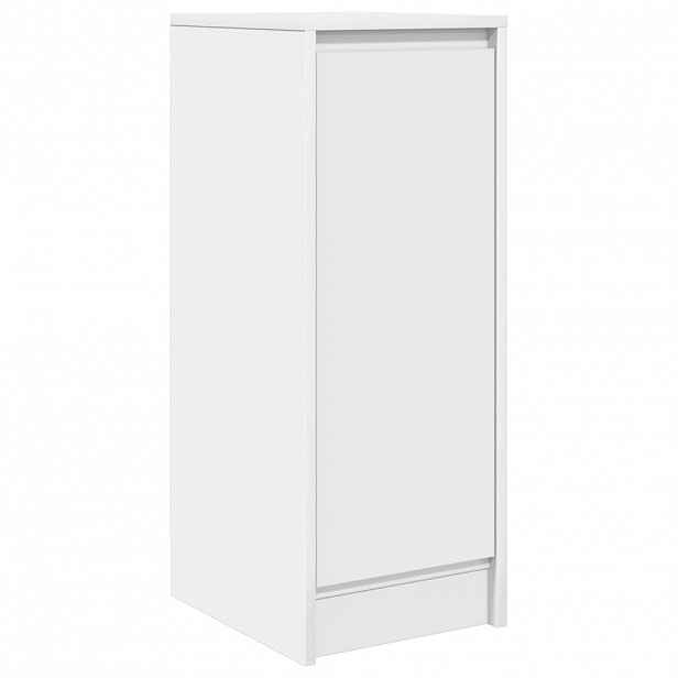 vidaXL Příborník bílý 29,5x34x76 cm Dřevěná konstrukce
