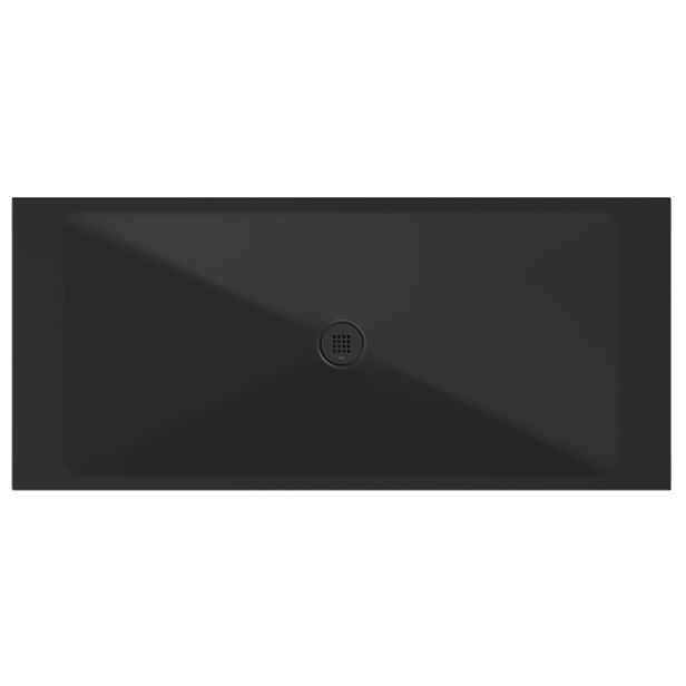 GSI Keramická sprchová vanička, obdélník 180x80x2cm, černá mat