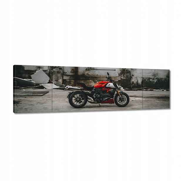 Obrazy 170x50 Červené Ducati Motocykl
