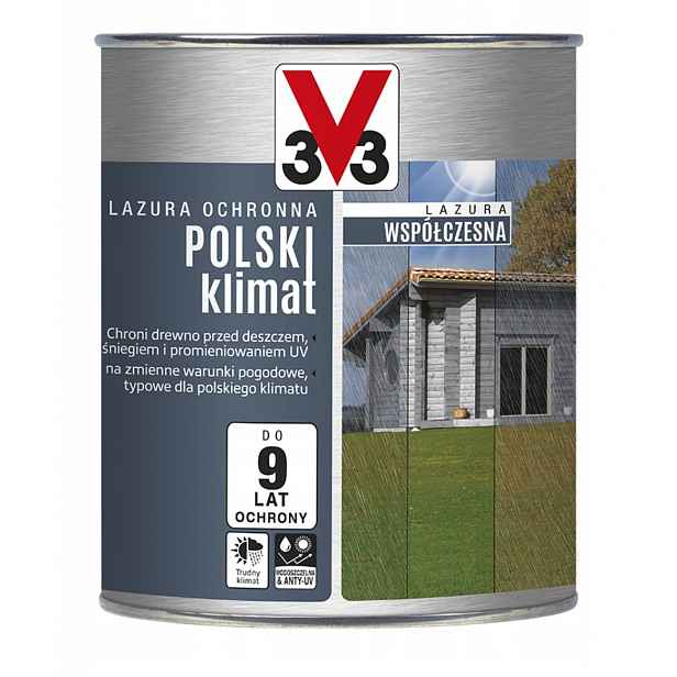 V33 Lazura Současná Polský Klimatizace stříbrnošedá 750 ml