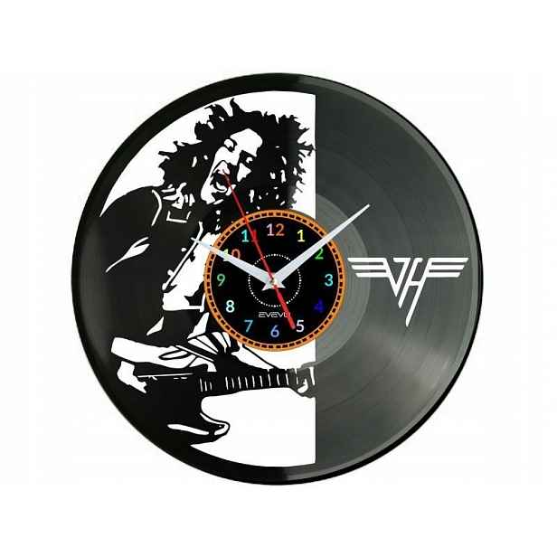Van Halen Dárek Originální dekorace do domu Hodiny z vinylové desky