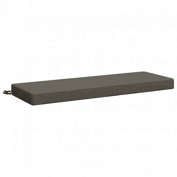 vidaXL Polštář na lavici SOEST 100% polyester Šedá 100 x 40 x 8 cm