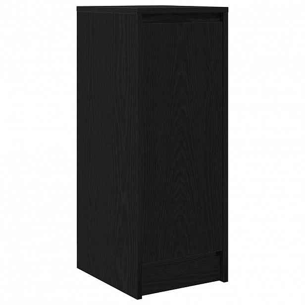 vidaXL Příborník Černý dub 29,5x34x76 cm Dřevěná konstrukce