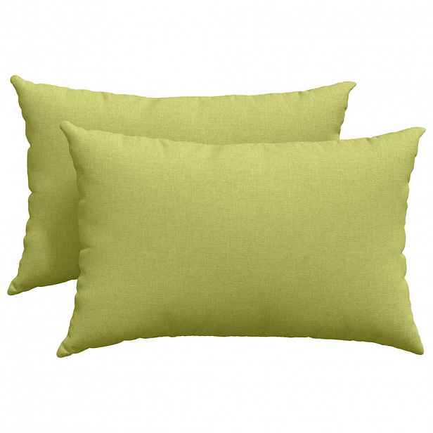 vidaXL Pohovkové polštáře 2 ks textil Světlá zelená 60 x 40 cm