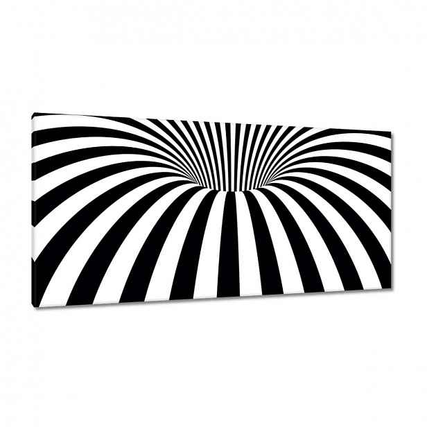 Obrazy 115x55 Abstrackja černobílá