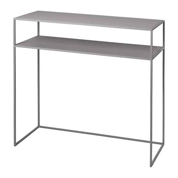 Světle šedý kovový konzolový stolek 35x85 cm Fera – Blomus