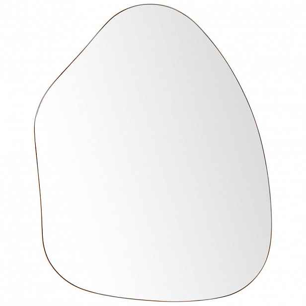 Beliani NÁSTĚNNÉ ZRCADLO Kov zlaté asymetrické 70/92 cm Puteaux