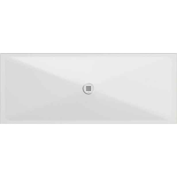 GSI Keramická sprchová vanička, obdélník 200x80x2cm, bílá mat