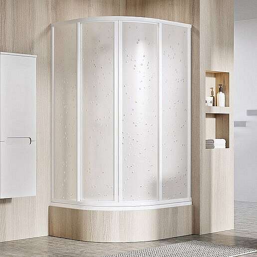 Sprchový kout čtvrtkruh 80x80x170 cm Ravak Supernova bílá 31144V10011