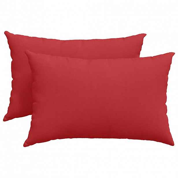 vidaXL Pohovkové polštáře 2 ks textil Červená 60 x 40 cm