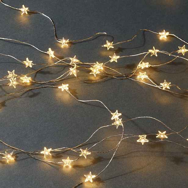Butlers STAR LIGHTS LED Světelný řetěz drátěné hvězdy s USB 100 světel
