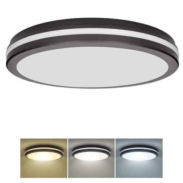 LED stropní svítidlo Solight černá kov, plast WO821-B