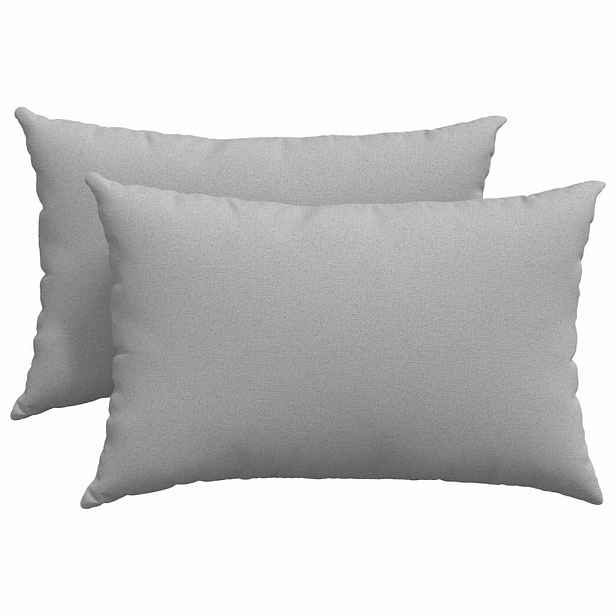 vidaXL Pohovkové polštáře 2 ks textil Oblačno šedá 60 x 40 cm