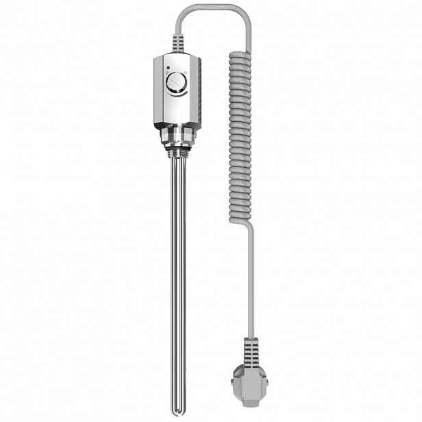 Elektrická topná tyč s termostatem - 300W - chrom