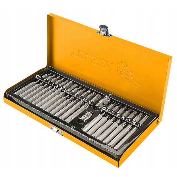 Sada bitů pro šroubovák 40 Torx/Hex/Spline adaptéry Cr-V Tolsen