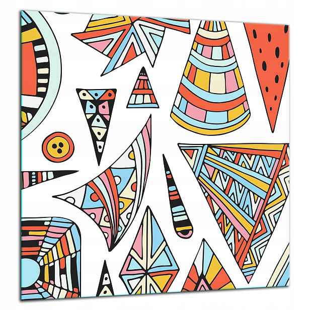 Skleněná Ochranná Deska Panel Lepidlo 60x65 Pop Art