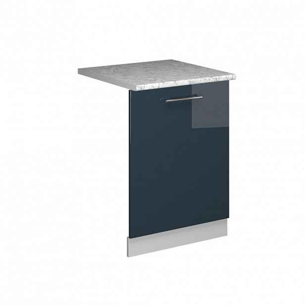 Vicco ČELNÍ PANEL MYČKY Fame-Line Tmavě modrá s vysokým leskem 60 cm s pracovní deskou