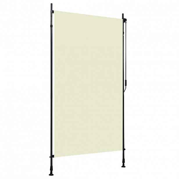 vidaXL Venkovní roleta 120 x 270 cm krémová