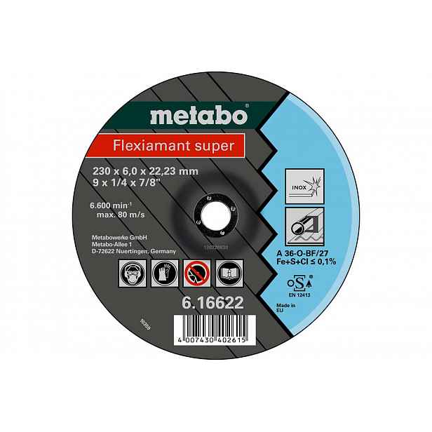 Metabo - Hrubovací kotouč na nerezovou ocel 115x22,23 mm 616739000