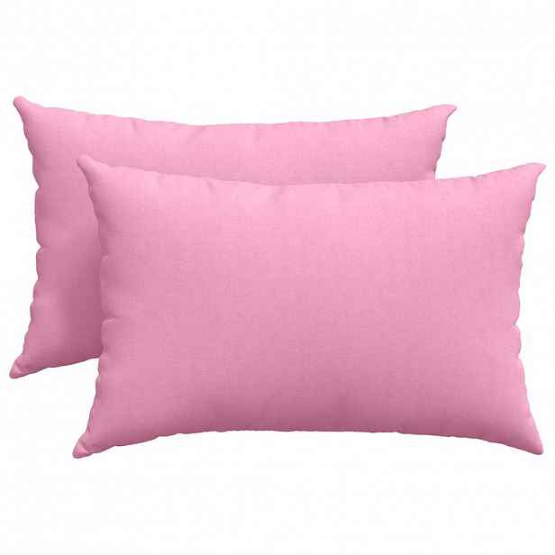 vidaXL Pohovkové polštáře 2 ks textil Růžová 60 x 40 cm