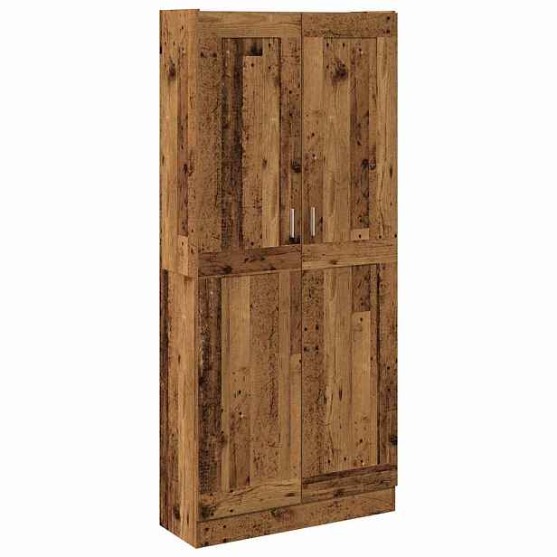 vidaXL Skříň old wood 82,5 x 30,5 x 185 cm kompozitní dřevo