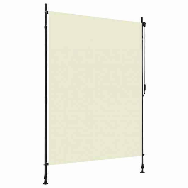 vidaXL Venkovní roleta 150 x 270 cm krémová