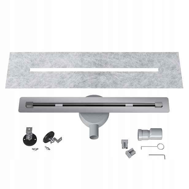 Lineární Odtok Pod Dlažbu 60 cm Ocel Sifon Sprchová Vanička Luno Inox