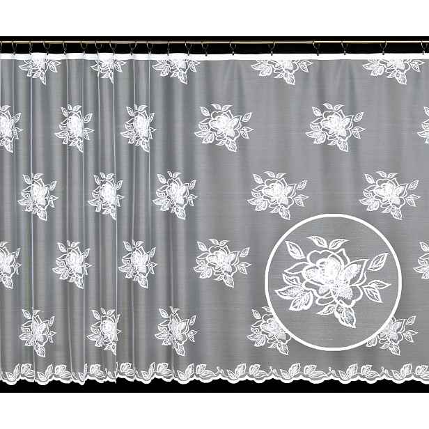 Mg Záclona Z029 Bílá 250X160 cm Hotová Obšitá M