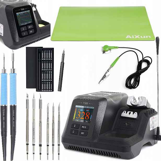 Profesionální Pájecí Stanice Aixun T320 Sada 24V1 Podložka 25X50 CM Hrotová