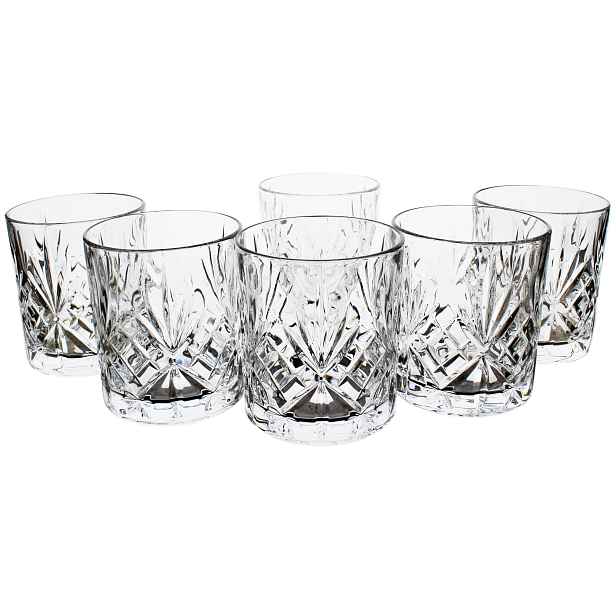 Sklenice malé nízké na whisky brandy Rcr Melodia 240 ml 6 Ks