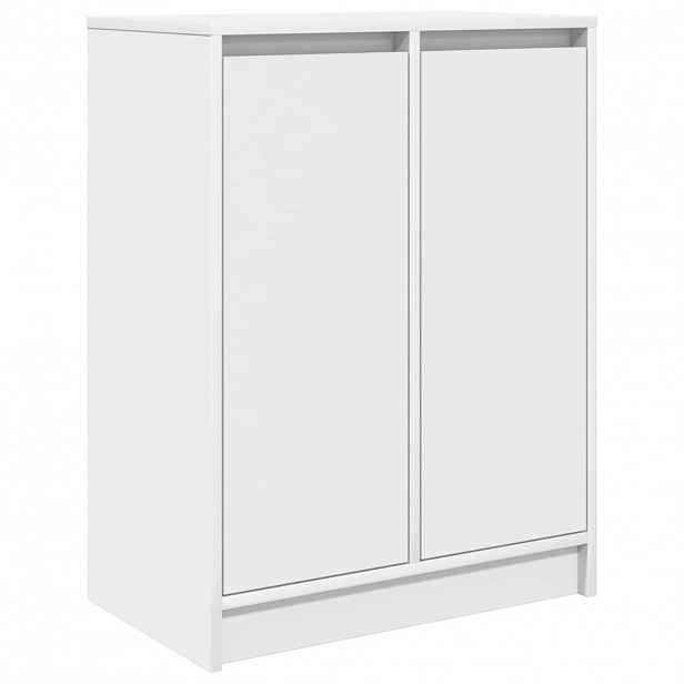 vidaXL Příborník bílý 57x34x76 cm kompozitní dřevo