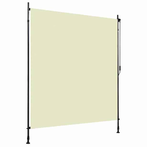vidaXL Venkovní roleta 200 x 270 cm krémová