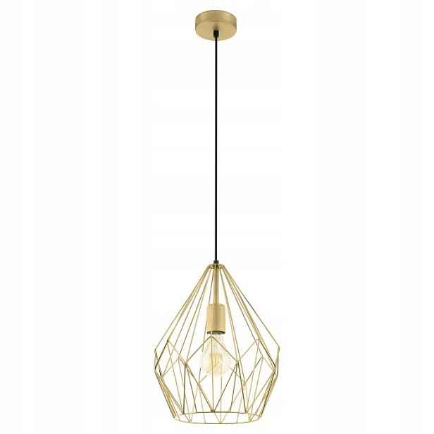 Závěsná lampa Carlton zlatá E27 60W 49933 Eglo