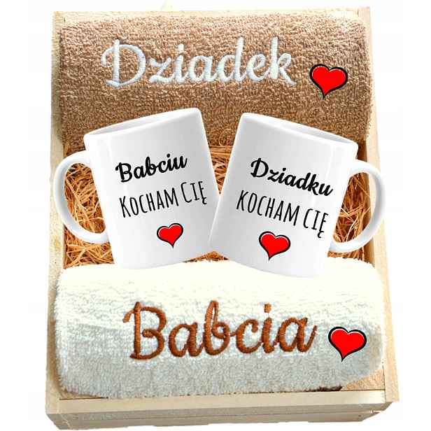 dárek pro Babičku A Dědečka, ručníky, výšivky a hrnky