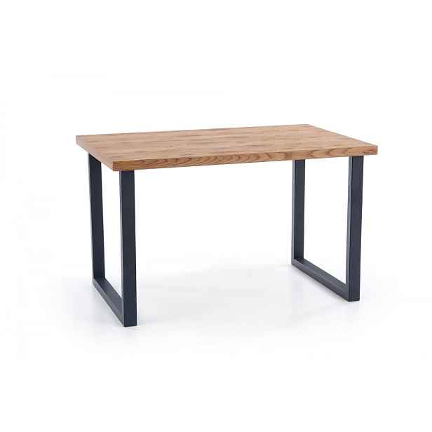 HALMAR Jídelní rozkládací stůl Horus 126/206 cm dub jasný/černý