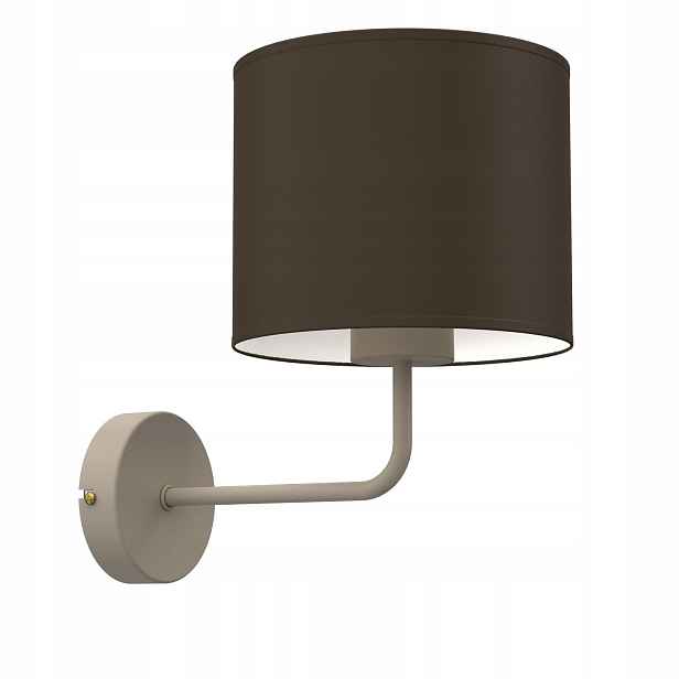 Minimalistické béžovo-hnědé nástěnné svítidlo 1xE27 15W Arden Luminex