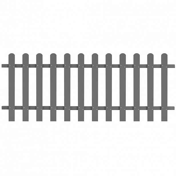vidaXL Laťkový plot WPC 200 x 80 cm