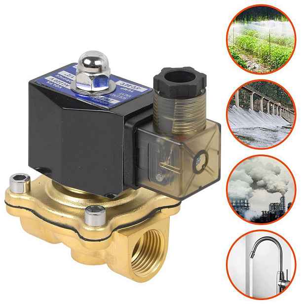 Elektromagnetický ventil 1/2 " Ac 220V Nc Uzavřený ve stavu Bezproudový