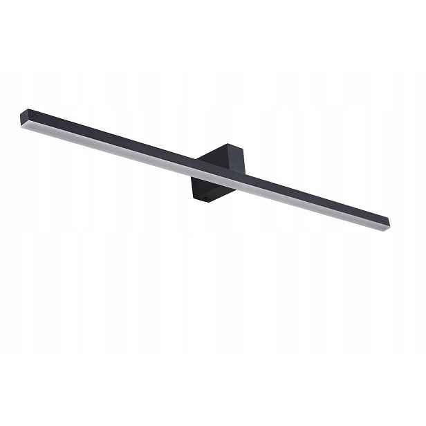 Led koupelnové nástěnné svítidlo nad zrcadlo, černé, podlouhlé, 90 cm Light Prestige