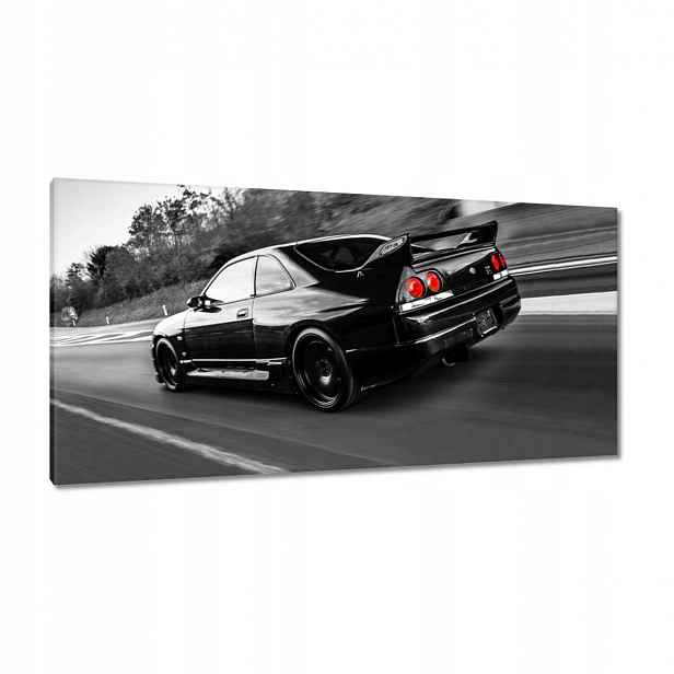 Obrazy 115x55 Černý Nissan Gtr Sport
