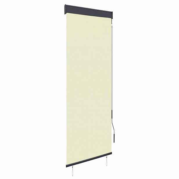 vidaXL Venkovní roleta 60 x 250 cm krémová