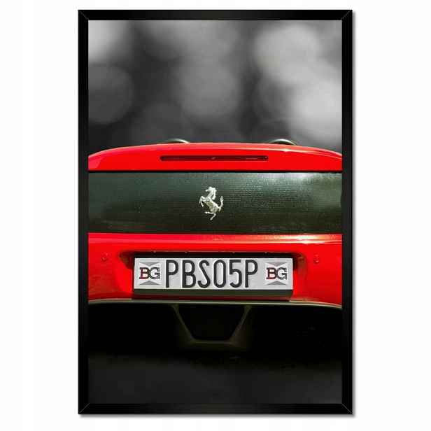Plakáty v rámu 40x60 Červené Ferrari