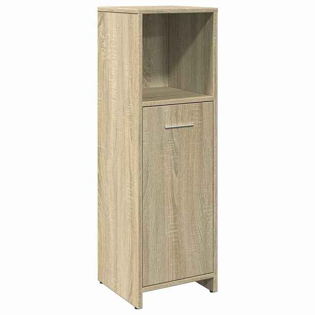 vidaXL Koupelnová skříňka dub sonoma 30 x 30 x 95 cm dřevotříska