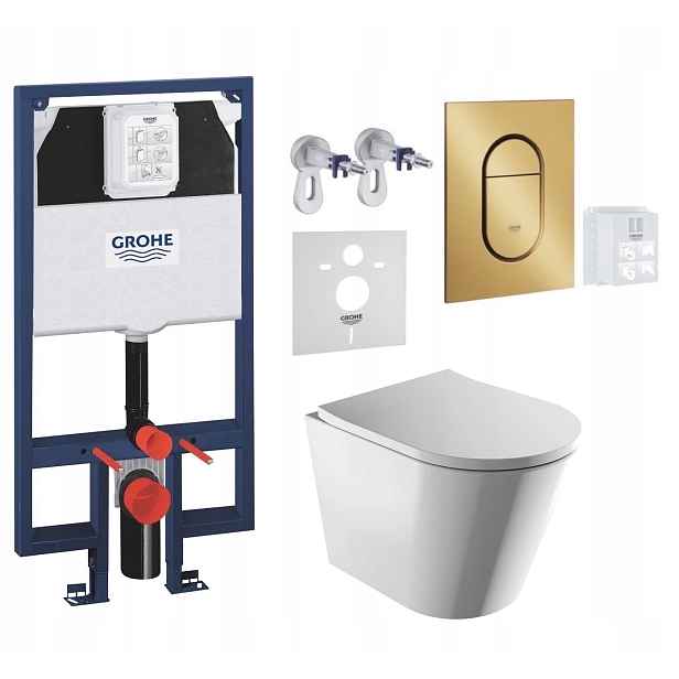 7v1 Wc Set, Stelaz Grohe Slim Wc Mísa Rim Silent Omnires Tlačítko