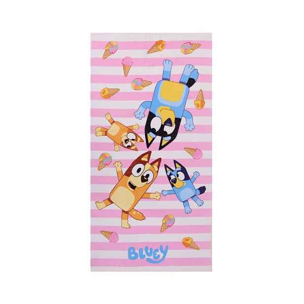 Faro Dětská rychleschnoucí osuška BORD BLUEY 70x140 cm růžová