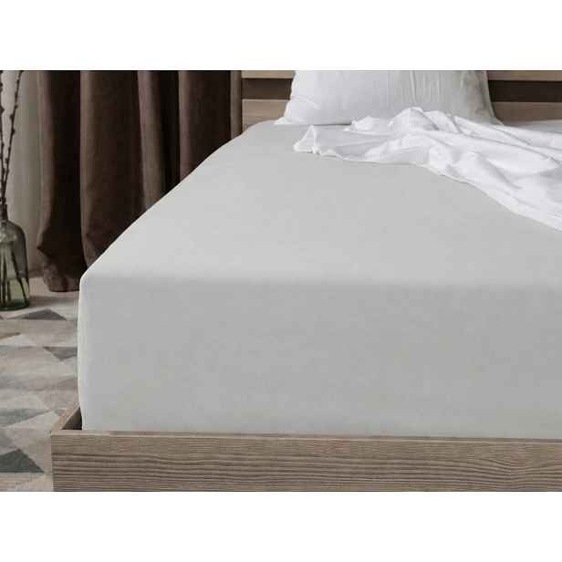 Jersey prostěradlo HIGHFIT stříbrné 90 x 200 cm