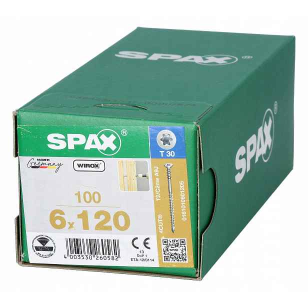 Regulační šrouby Spax 6x120 distanční 100 ks