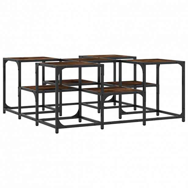 vidaXL Konferenční stolek kouřový dub 91 x 91 x 40 cm kompozitní dřevo